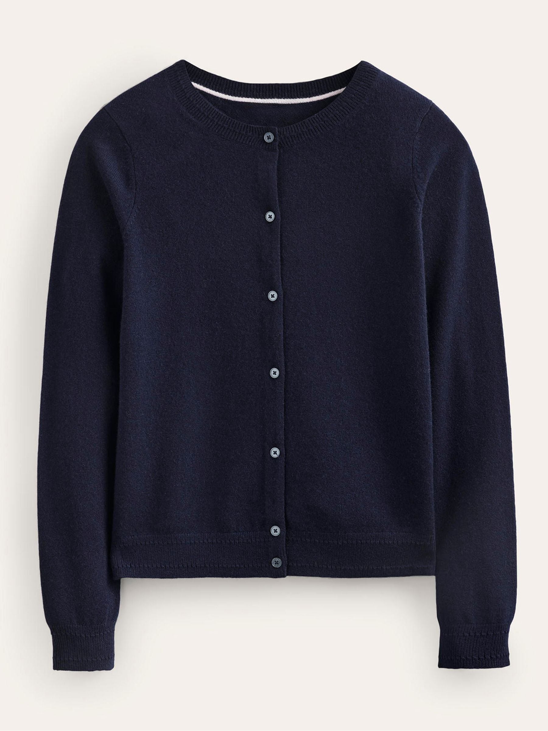 Buy Boden Blue Eva Cashmere Crew Cardigan from Next Switzerland