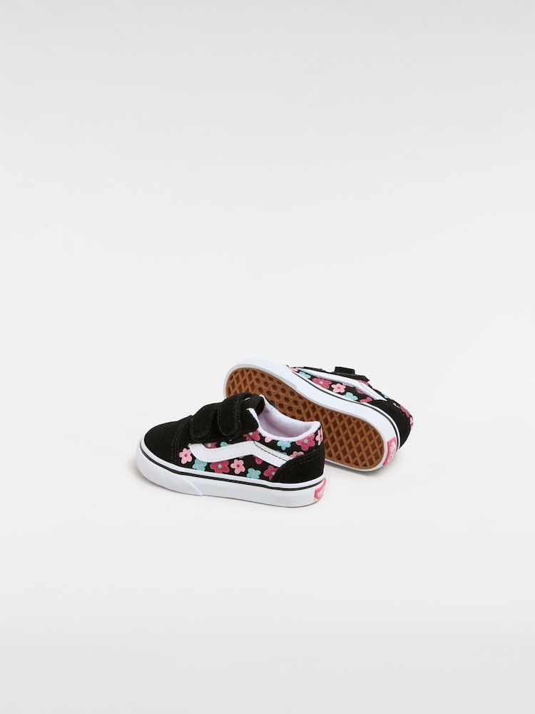 Vans Mädchen Old Skool Turnschuhe mit Klettverschluss, Schwarz - Bild 4 von 4