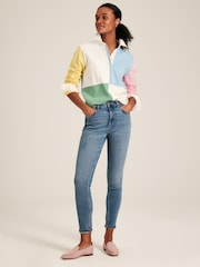 Joules Falmouth Multi Colour Block Cotton Rugby Shirt - Image 3 of 7