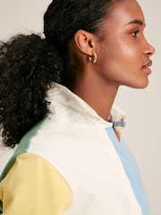Joules Falmouth Multi Colour Block Cotton Rugby Shirt - Image 5 of 7