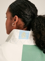 Joules Falmouth Multi Colour Block Cotton Rugby Shirt - Image 6 of 7