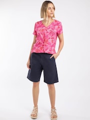 Μπλε - Weird Fish Annalize Knee Length Βερμούδα chino - Εικόνα 1 από 6