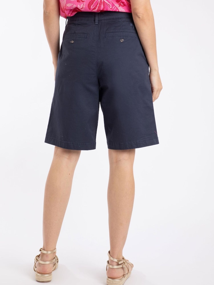 Μπλε - Weird Fish Annalize Knee Length Βερμούδα chino - Εικόνα 2 από 6