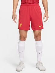 Nike Red Liverpool FC 24/25 Stadium Home Football Shorts - Image 1 of 9