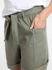 Weird Fish Grey Cynthia Cotton Twill Shorts - Image 5 of 7