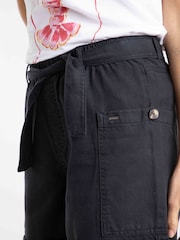 Weird Fish Blue Cynthia Cotton Twill Shorts - Image 4 of 6