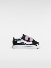 Vans Mädchen Old Skool Turnschuhe mit Klettverschluss, Schwarz - Bild 1 von 4