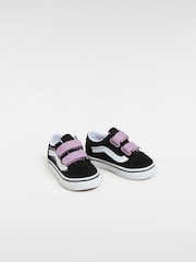 Vans Mädchen Old Skool Turnschuhe mit Klettverschluss, Schwarz - Bild 3 von 4