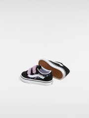 Vans Mädchen Old Skool Turnschuhe mit Klettverschluss, Schwarz - Bild 4 von 4