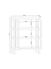 French Connection Mango Wood and Rattan Provencial Sideboard - Image 4 of 10