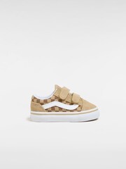 Vans Boys Old Skool Velcro Brown Trainers - Image 1 of 4