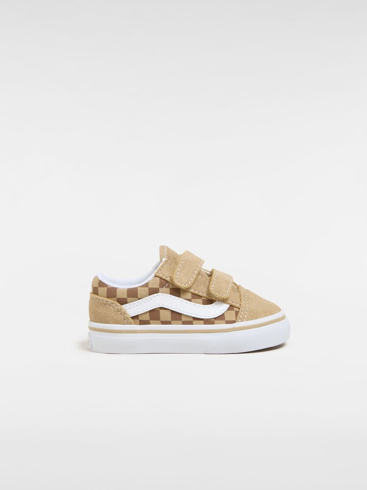 Vans Boys Old Skool Velcro Brown Trainers - Image 1 of 4