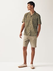 Stone Relaxed Fit Stretch Chinos Shorts - Image 3 of 9