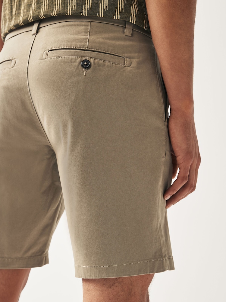 Pastelgeel - Relaxed fit - Chinoshort met stretch - Image 5 of 9
