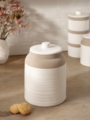 White Kya Stacking Treat Jar Textured - Image 2 of 4