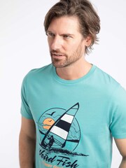 Weird Fish Cross Shore Front Print Graphic T-Shirt - Imagen 2 de 4