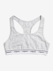 Black/Grey Racer Back Crop Tops 3 Pack (5-16yrs) - Image 4 of 6