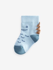 Blue Baby Character Socks 3 Pack (0mths-2yrs) - Image 2 of 4