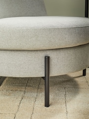 MADE.COM Cool Grey Mazie Accent Chair - Image 3 of 4