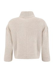 Weird Fish Cream Emily Full Zip Cropped Macaroni Jacket - Image 7 of 7