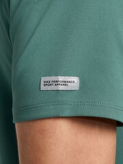 Nike Light Green Dri-FIT Miler Flash UV Short Sleeve Running Top - Image 4 of 9