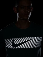 Nike Light Green Dri-FIT Miler Flash UV Short Sleeve Running Top - Image 8 of 9