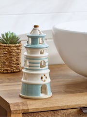 Blue Seaside Lighthouse Tealight Holder - Image 2 of 5