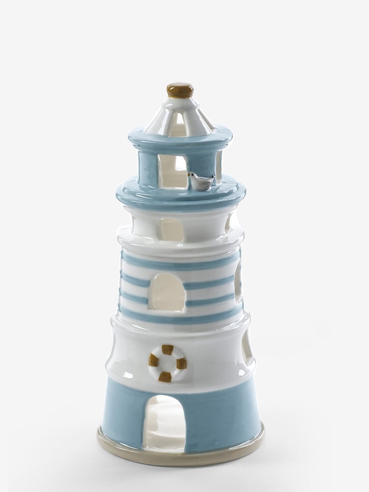 Blue Seaside Lighthouse Tealight Holder - Image 5 of 5