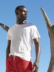 Polo Ralph Lauren White Logo Cotton Jersey T-Shirt - Image 1 of 5