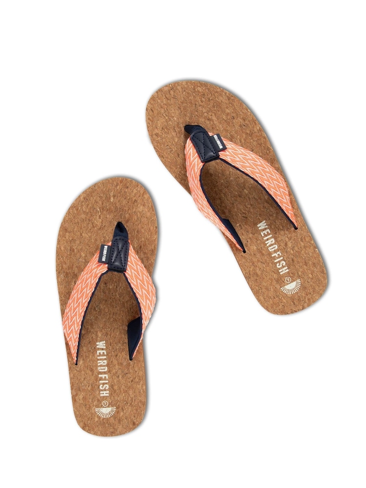 Weird Fish Pink Arundel Cork Flip Flops - Image 2 of 3