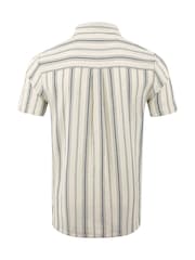 Weird Fish Madoc Woven Short Sleeve Striped Shirt - Imagen 7 de 7