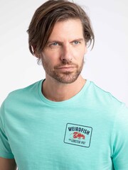 Weird Fish Teal Blue Lobster Pot Back Print Graphic T-Shirt - Image 4 of 5