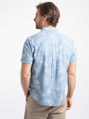 Weird Fish Russell Printed Chambray Short Sleeve Shirt - Изображение 3 5