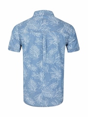 Weird Fish Russell Printed Chambray Short Sleeve Shirt - Изображение 5 5