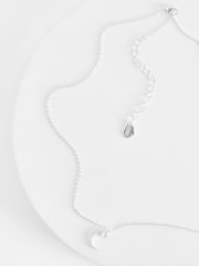 Estella Bartlett Silver Moon & Star Necklace - Image 2 of 3