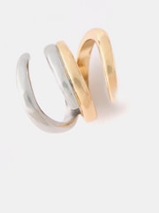Mint Velvet Gold Tone Mixed Metal Wrap Ring - Image 1 of 2