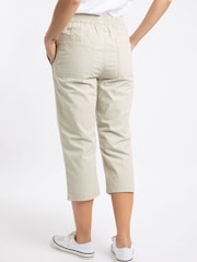 Weird Fish Cream Anyar 3/4 Length Ripstop Trousers - Image 4 of 8