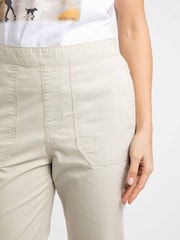 Weird Fish Cream Anyar 3/4 Length Ripstop Trousers - Image 5 of 8