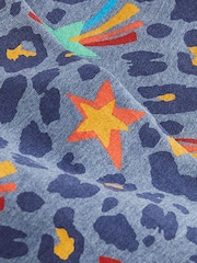Blue Rainbow Animal Print Leggings (3-16yrs) - Image 3 of 3
