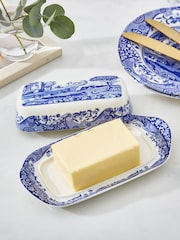 Spode Blue Italian Butter Dish - Image 2 of 3