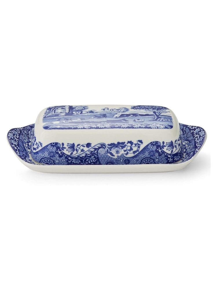 Spode Blue Italian Butter Dish - Image 3 of 3 Spode Blue Italian Butter Dish - Image 3 of 3