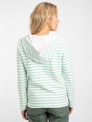 Weird Fish Green Catalina Striped Full Zip Hoodie - Image 2 of 7
