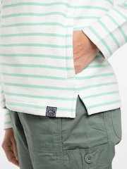 Weird Fish Green Catalina Striped Full Zip Hoodie - Image 5 of 7