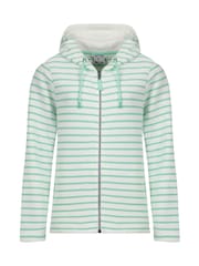 Weird Fish Green Catalina Striped Full Zip Hoodie - Image 6 of 7