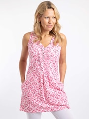 Weird Fish Red Laredo Printed Jersey Tunic - Image 1 of 7