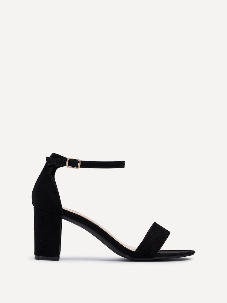Linzi Black Franki Open Toe Block Heels - Image 2 of 5