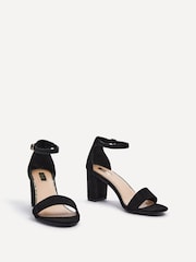 Linzi Black Franki Open Toe Block Heels - Image 3 of 5