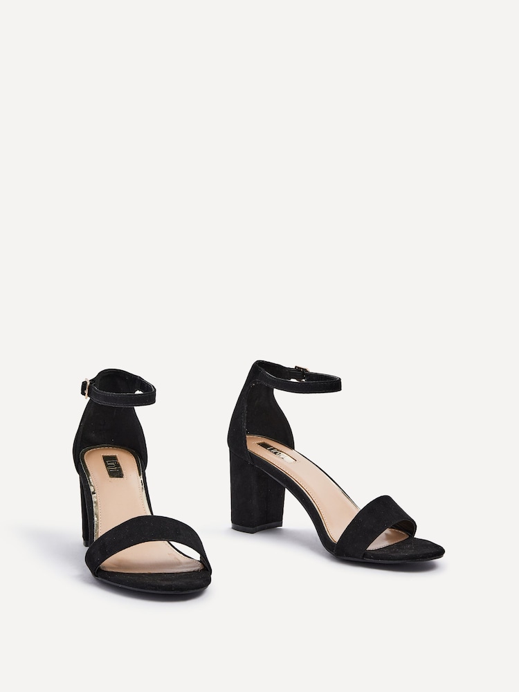 Linzi Black Franki Open Toe Block Heels - Image 3 of 5