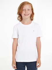 Tommy Hilfiger White Basic T-Shirt - Image 1 of 6