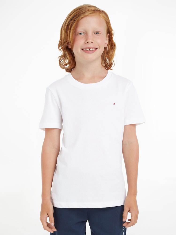 Tommy Hilfiger White Basic T-Shirt - Image 1 of 6